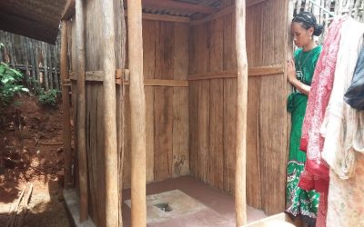 Mirella Annick, la première à faire construire une latrine améliorée à Namorona